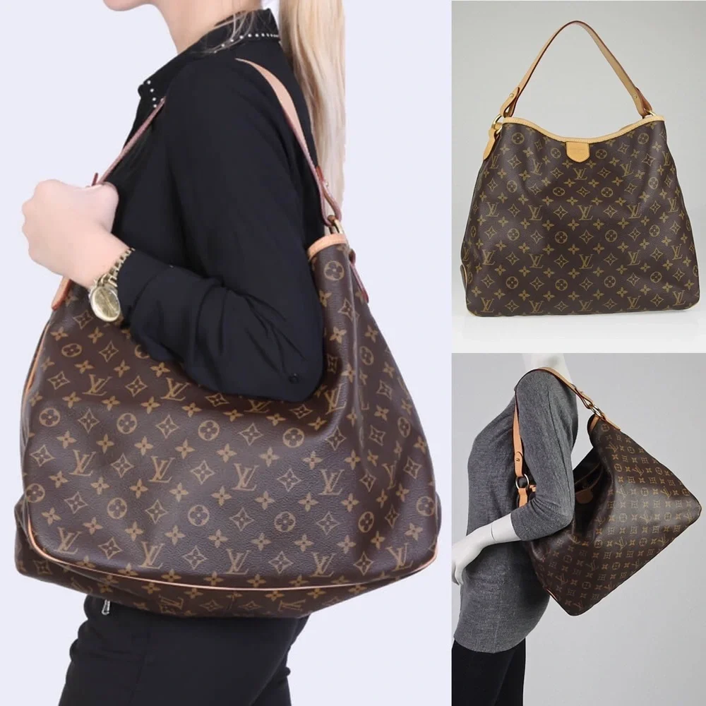 💎✨ AUTHENTIC ✨💎 SLOUCHY HOBO LOUIS VUITTON DELIGHTFUL MM - Picture 5 of 12